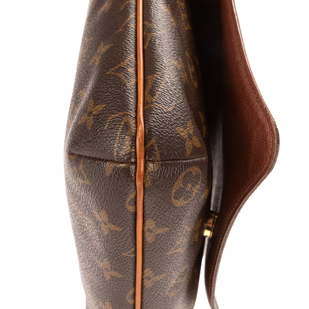 Bandolera Musette Salsa Lona Monogram Marrón