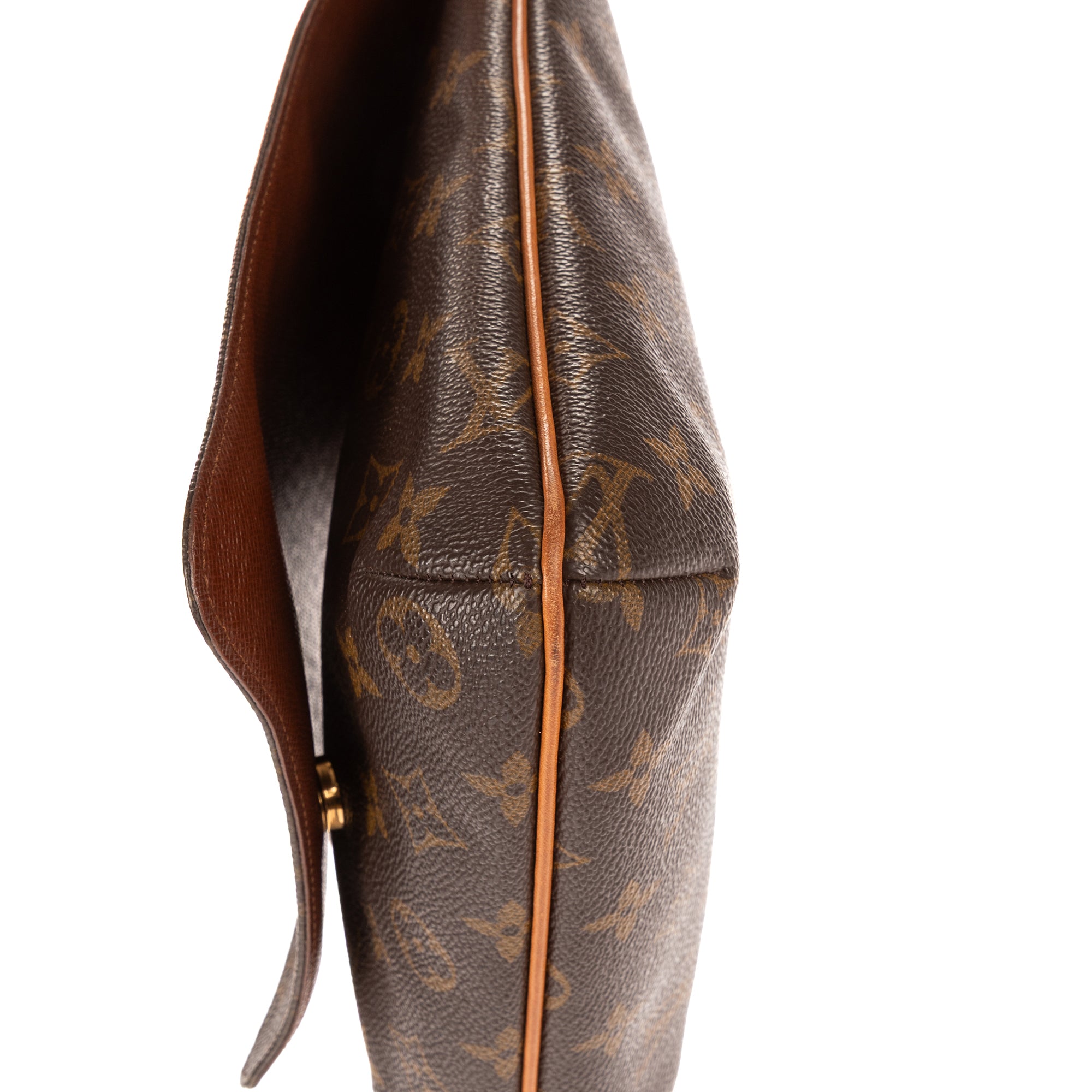 Bandolera Musette Salsa Lona Monogram Marrón