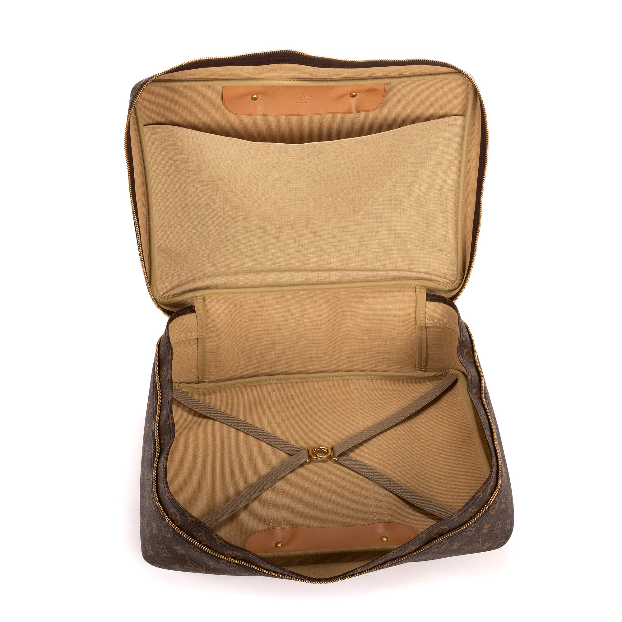 Handbag Sirius 45 Brown Monogram Canvas