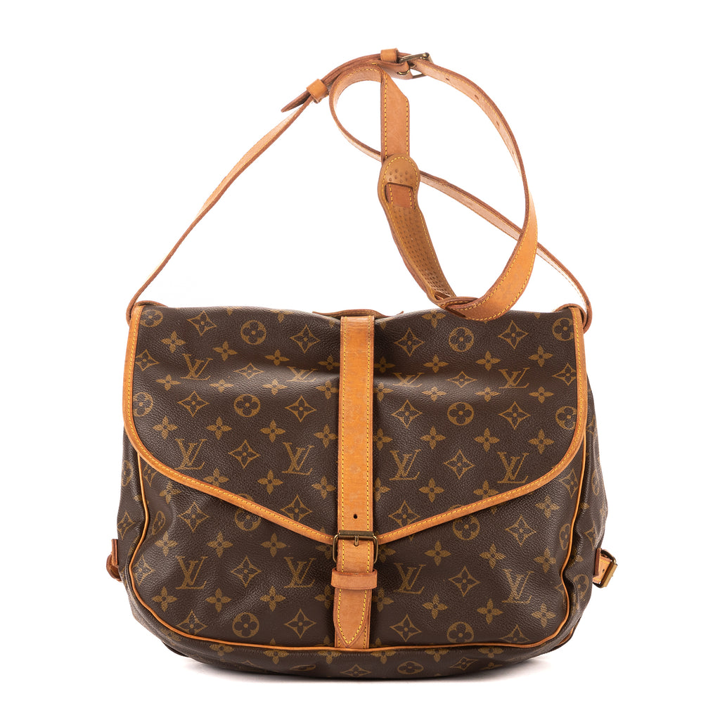 Shoulder Bag Saumur GM Brown Monogram Canvas