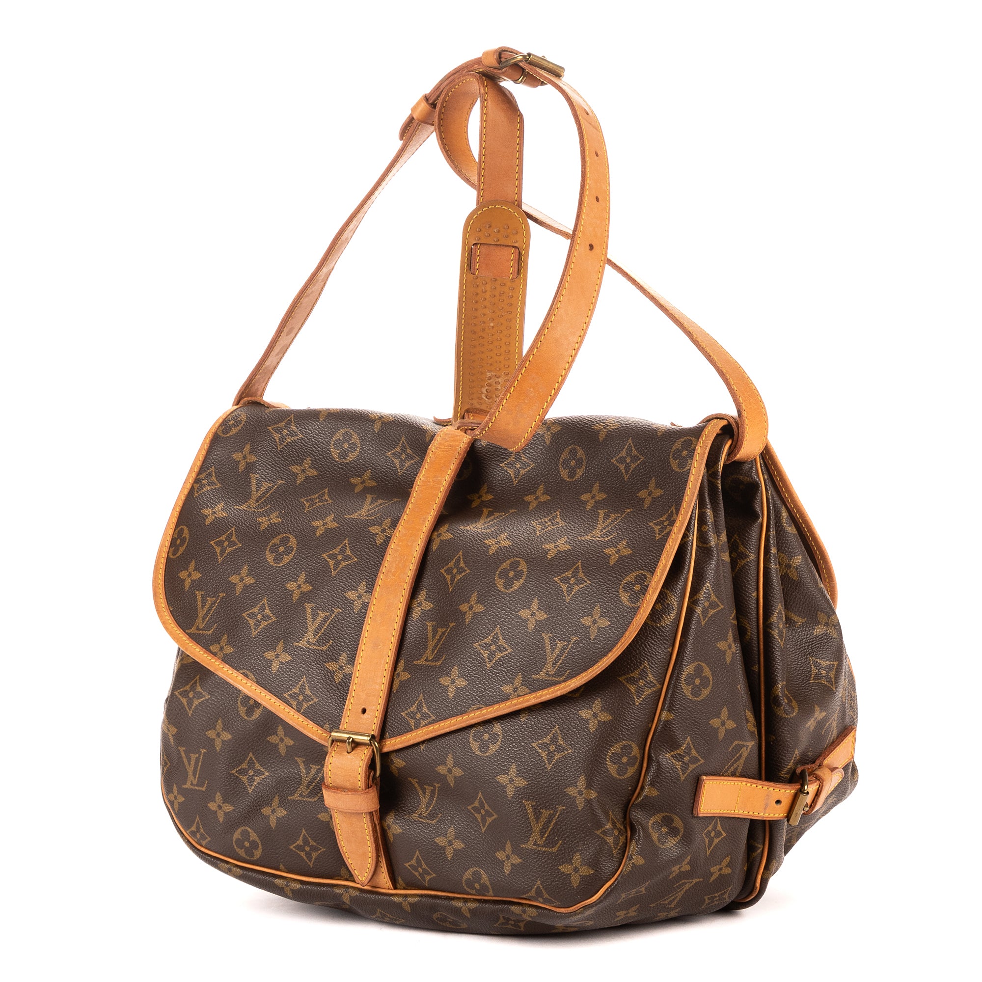 Shoulder Bag Saumur GM Brown Monogram Canvas