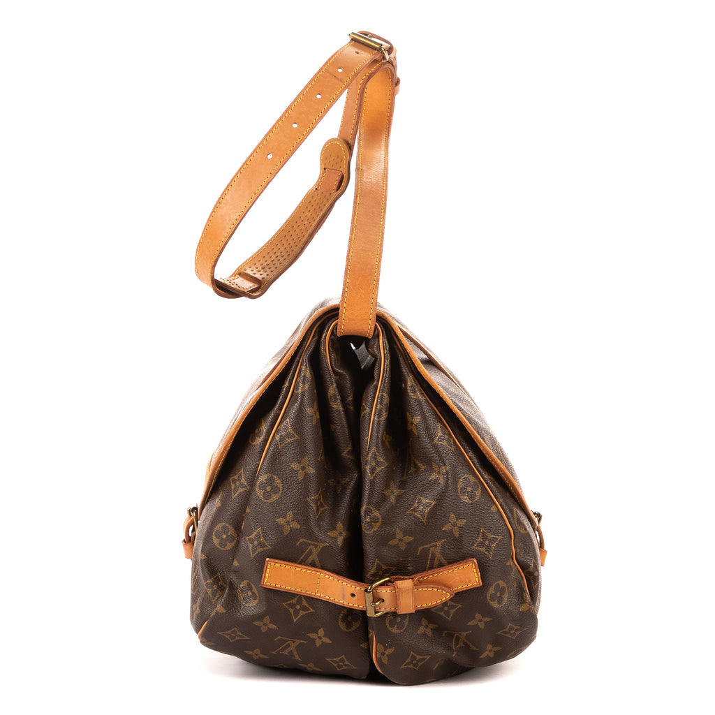 Shoulder Bag Saumur GM Brown Monogram Canvas