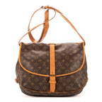 Shoulder Bag Saumur GM Brown Monogram Canvas