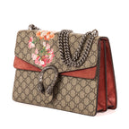 Bolso de Hombro Dionysus Mediano con Estampado Floral Beige Lona Recubierta Supreme