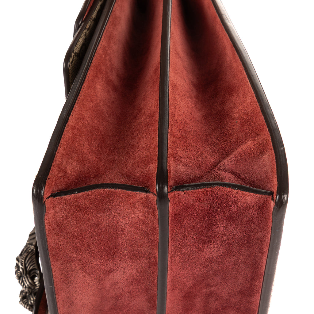 Bolso de Hombro Dionysus Mediano con Estampado Floral Beige Lona Recubierta Supreme