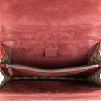Bolso de Hombro Dionysus Mediano con Estampado Floral Beige Lona Recubierta Supreme