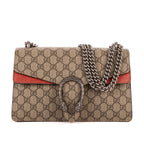 Bolso de Hombro Pequeño Dionysus Lona Revestida Supreme Beige