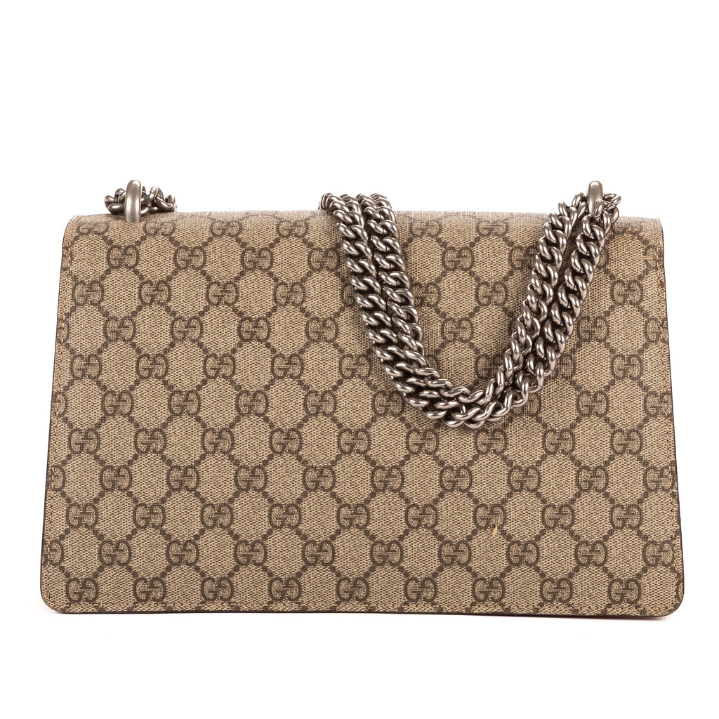 Bolso de Hombro Pequeño Dionysus Lona Revestida Supreme Beige