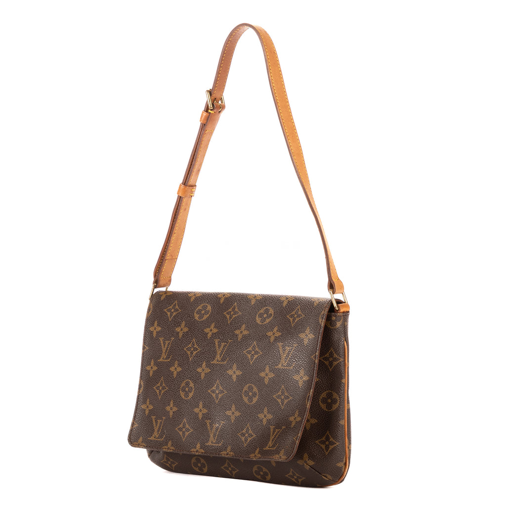Bolso bandolera Musette Tango de lona Monogram marrón