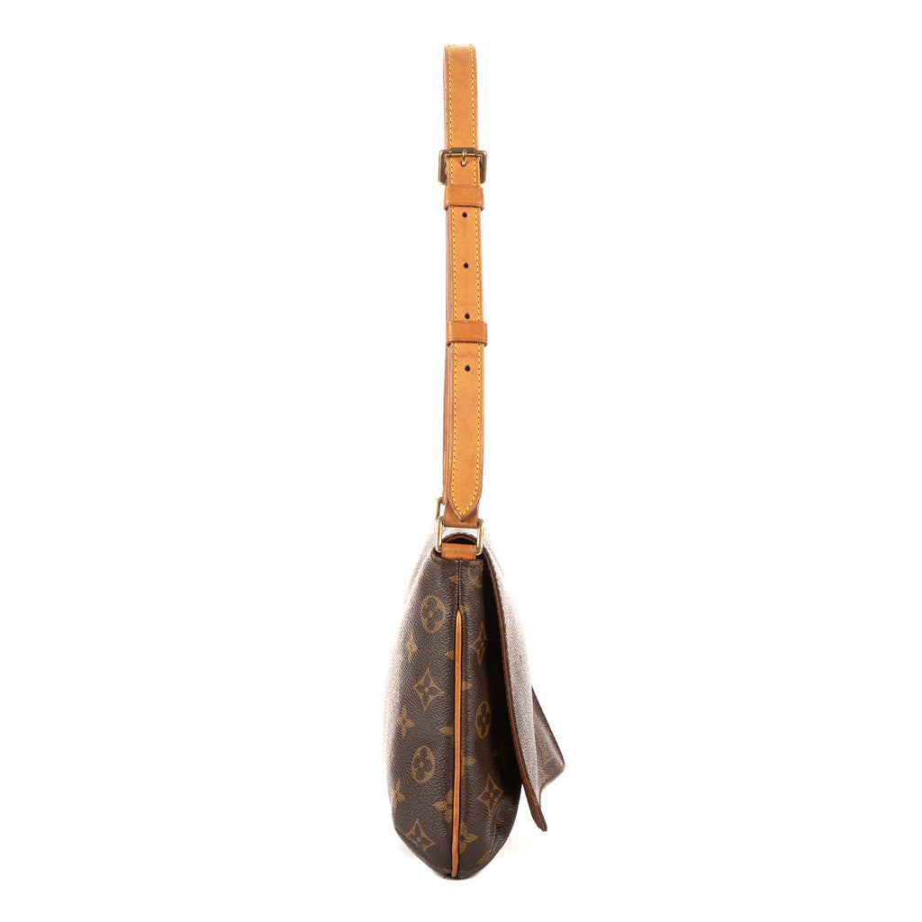 Bolso bandolera Musette Tango de lona Monogram marrón