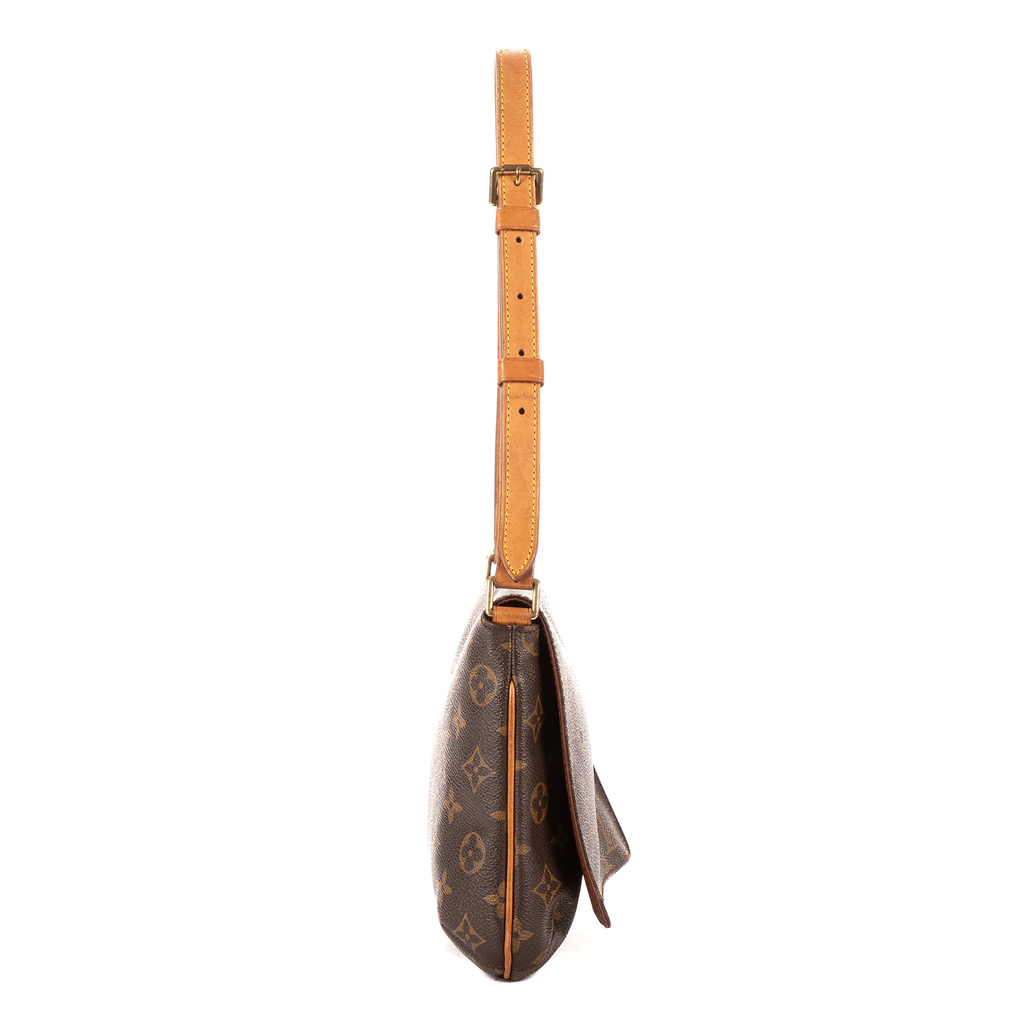 Bolso bandolera Musette Tango de lona Monogram marrón