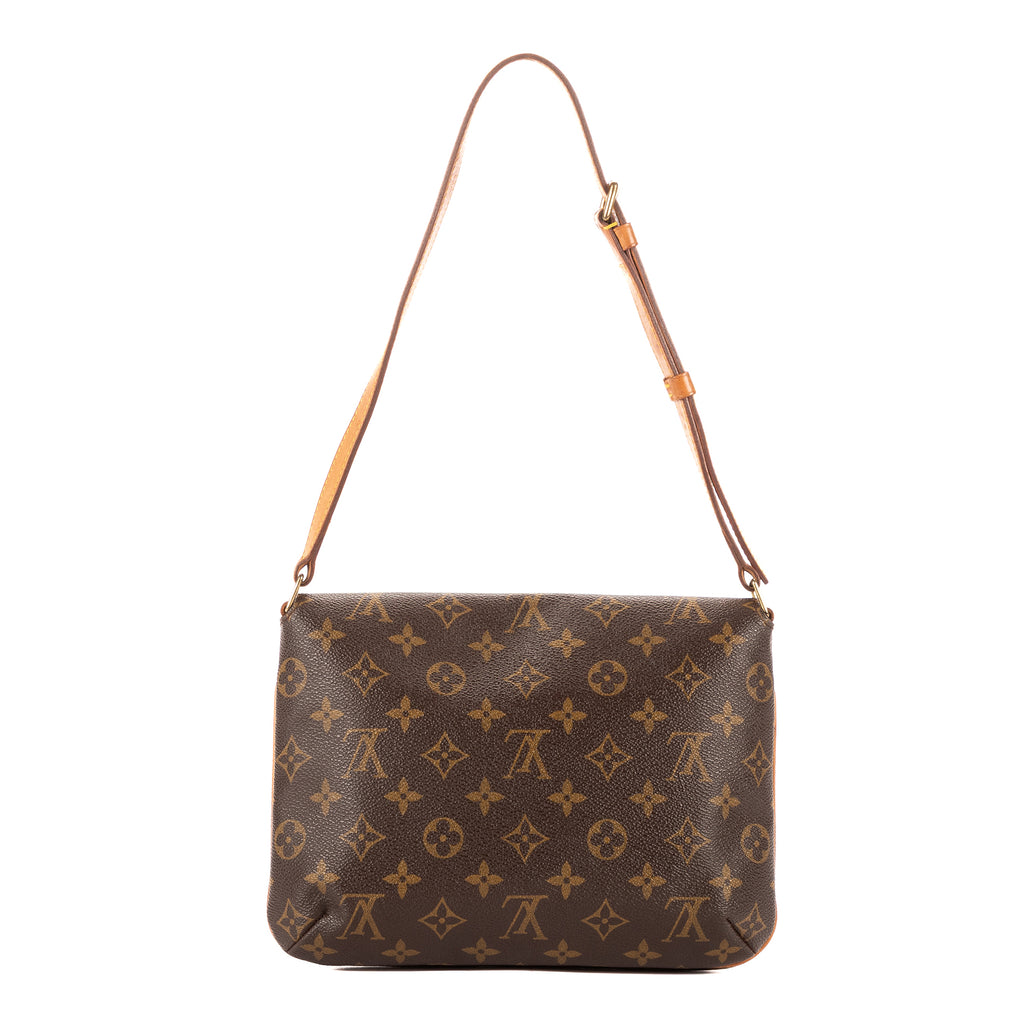 Bolso bandolera Musette Tango de lona Monogram marrón