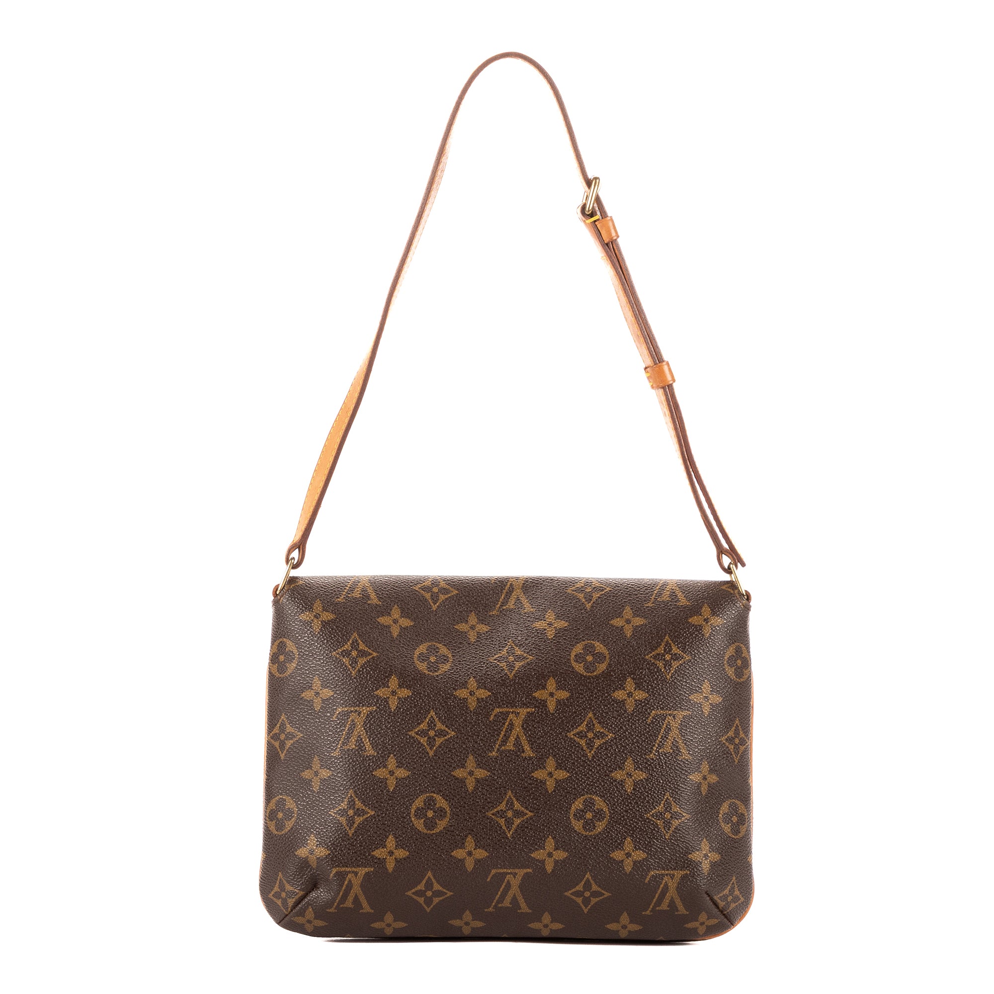 Bolso bandolera Musette Tango de lona Monogram marrón