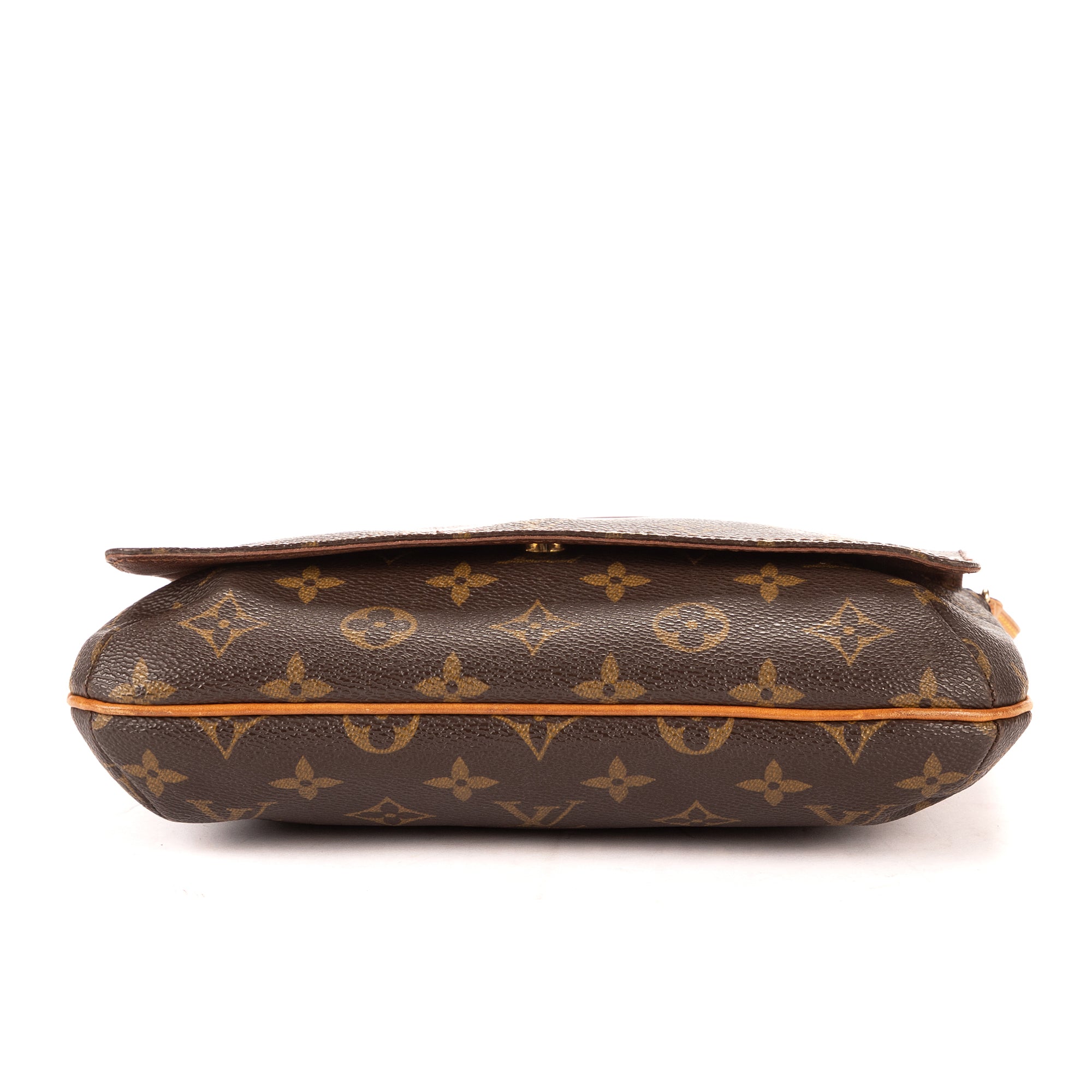 Bolso bandolera Musette Tango de lona Monogram marrón
