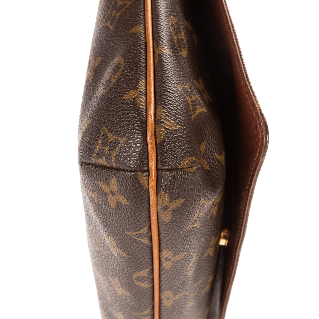 Bolso bandolera Musette Tango de lona Monogram marrón