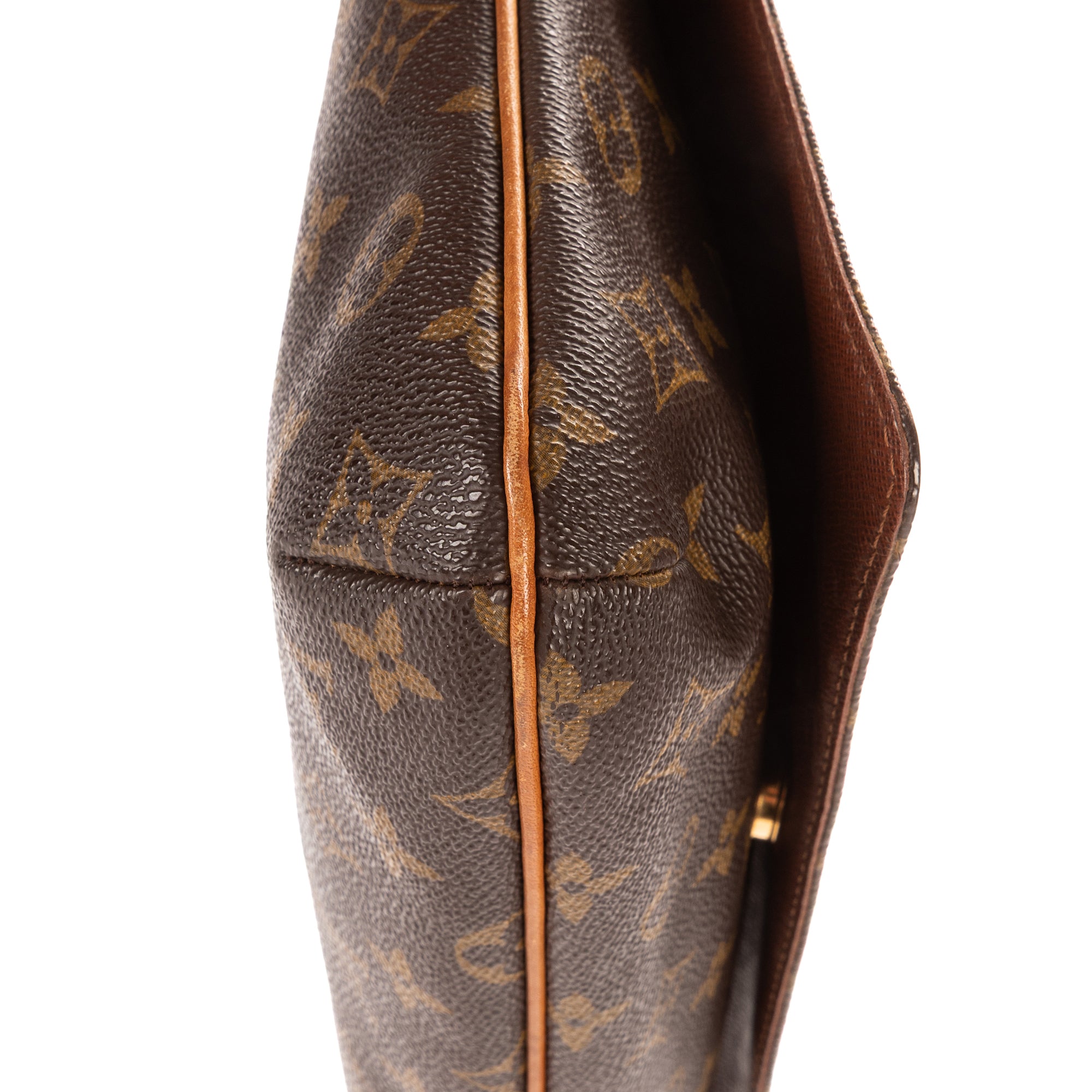 Bolso bandolera Musette Tango de lona Monogram marrón