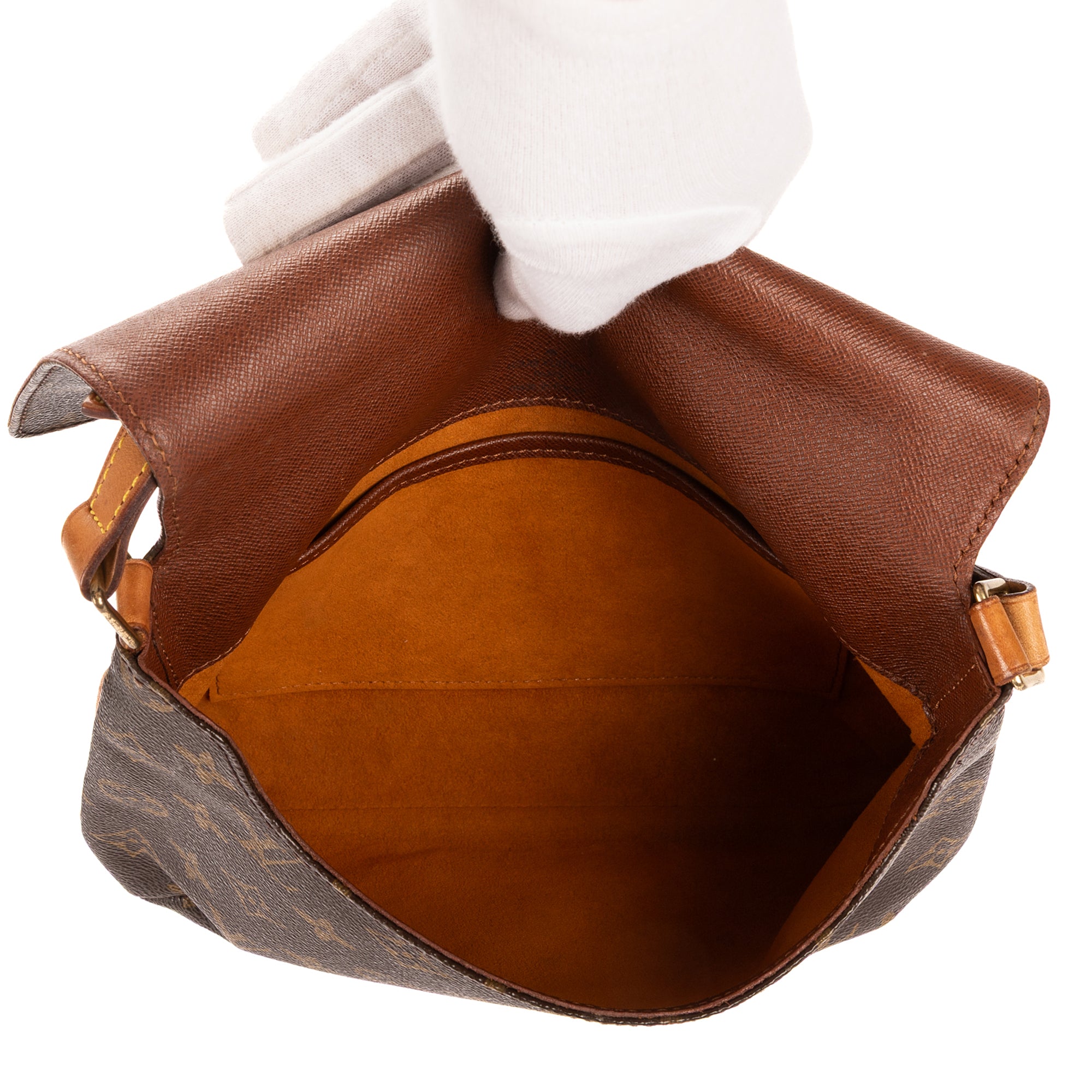 Bolso bandolera Musette Tango de lona Monogram marrón