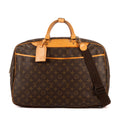 Handbag Alizé 24h Single Zip Brown Monogram Canvas
