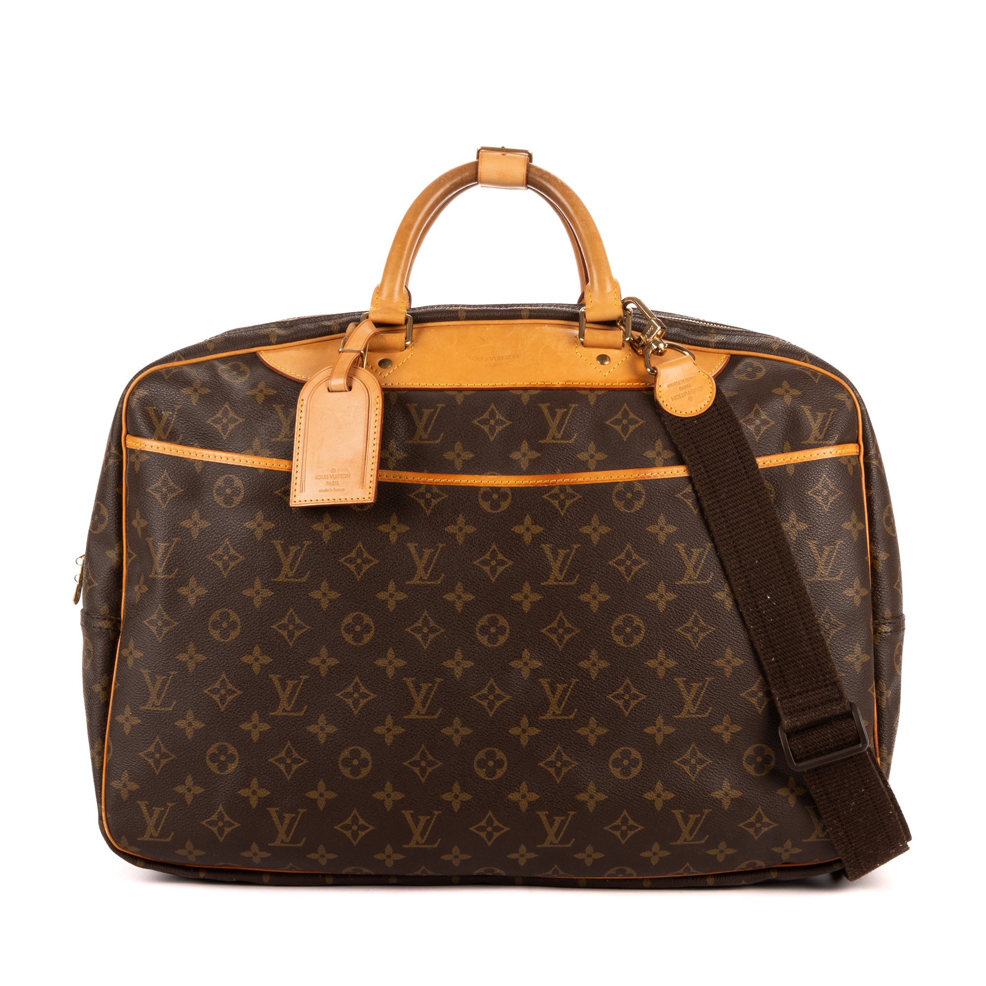 Handbag Alizé 24h Single Zip Brown Monogram Canvas
