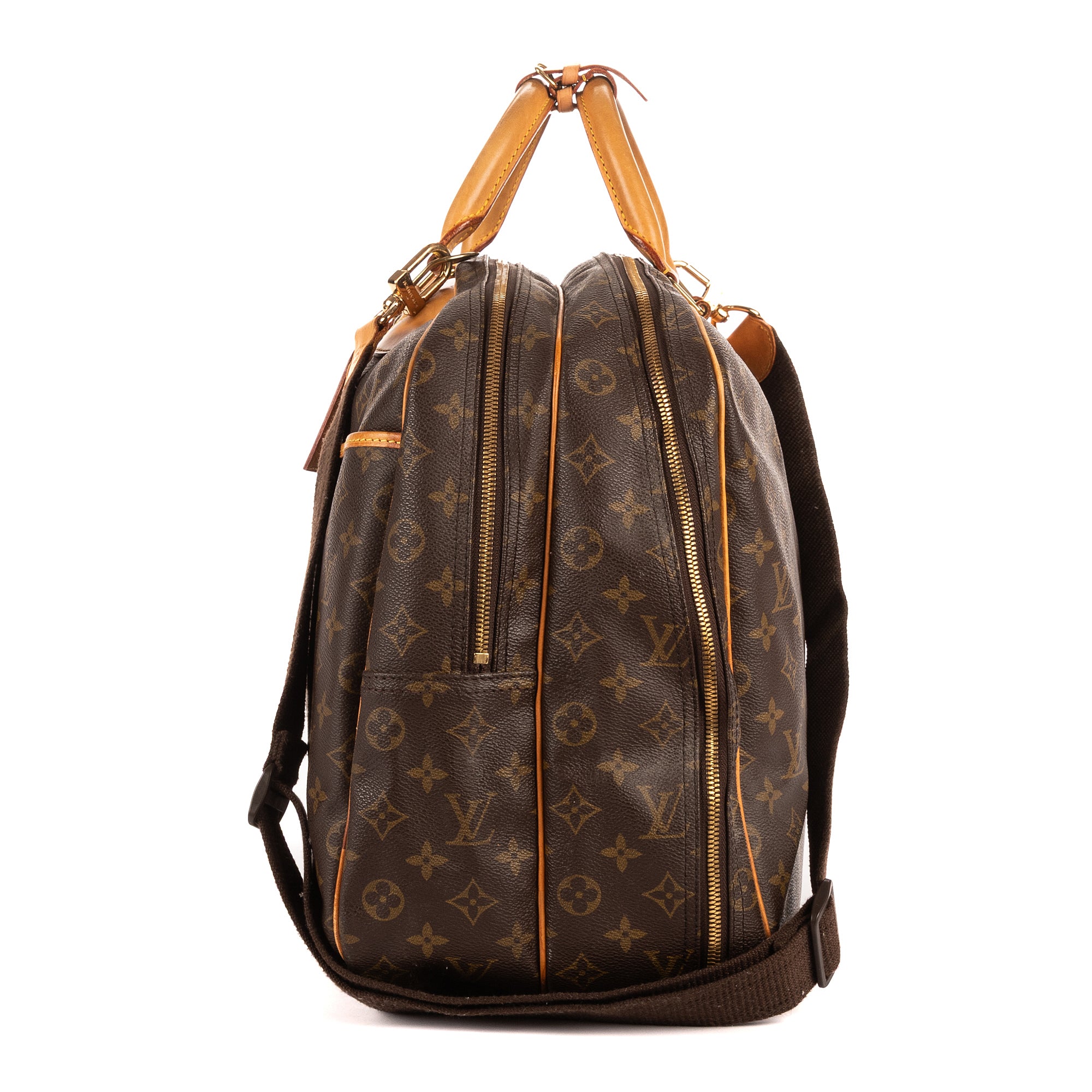 Handbag Alizé 24h Single Zip Brown Monogram Canvas