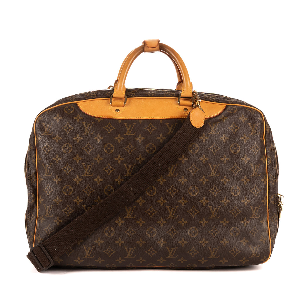 Handbag Alizé 24h Single Zip Brown Monogram Canvas