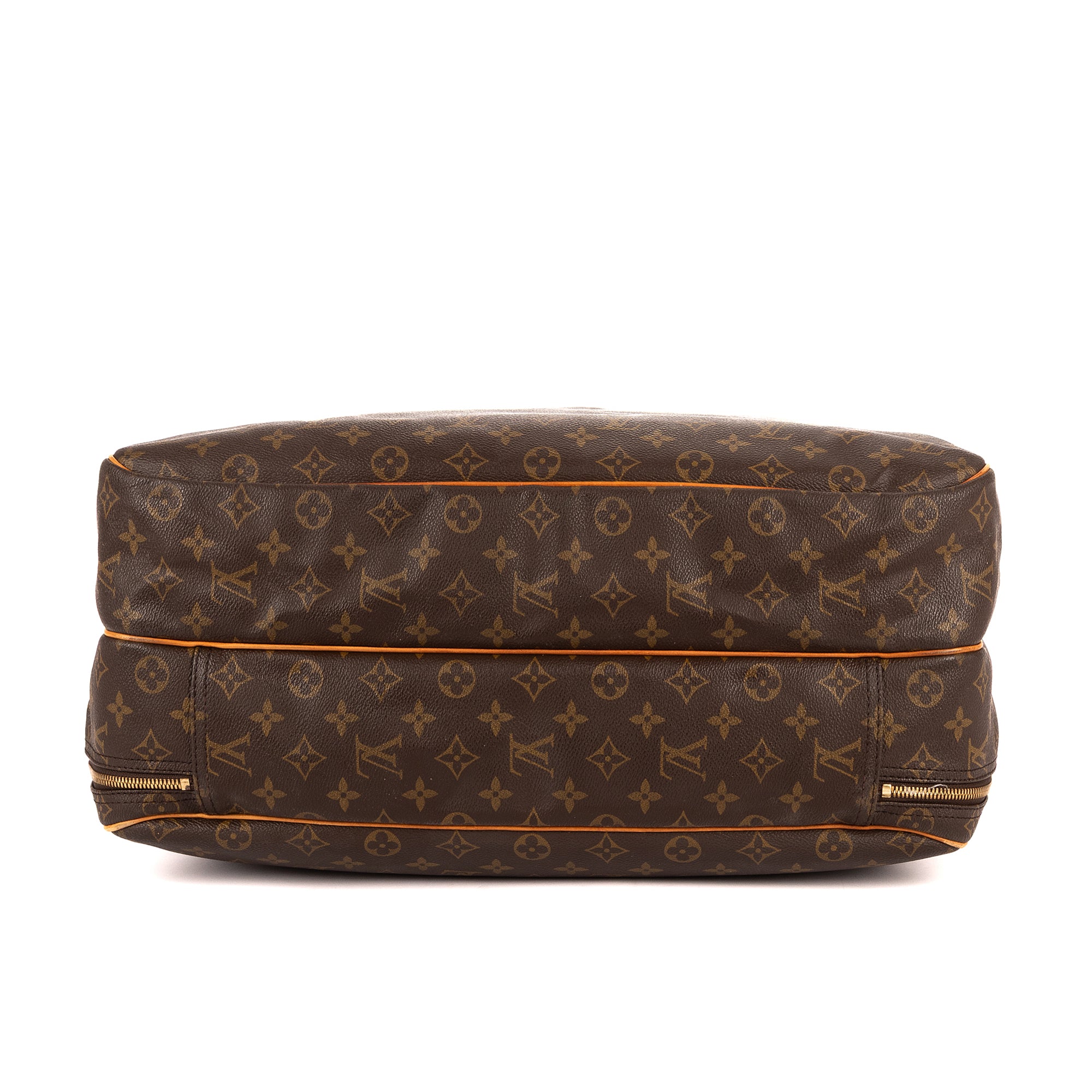 Handbag Alizé 24h Single Zip Brown Monogram Canvas