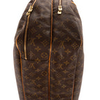 Handbag Alizé 24h Single Zip Brown Monogram Canvas