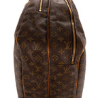 Handbag Alizé 24h Single Zip Brown Monogram Canvas