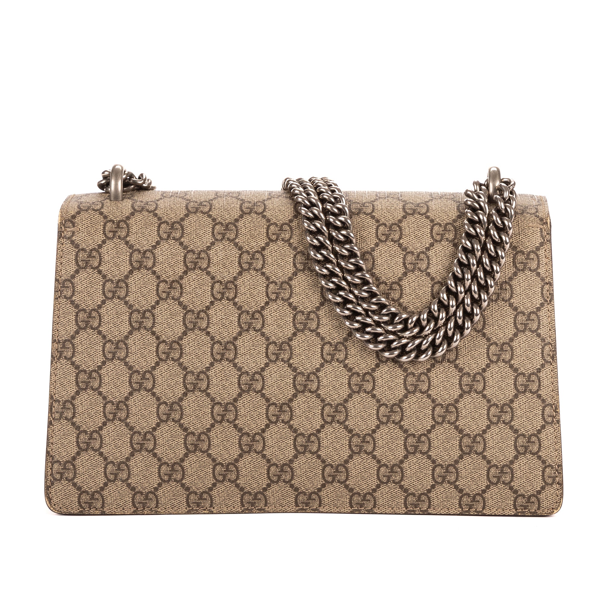 Shoulder Bag Dionysus Small Beige Supreme Coated Canvas