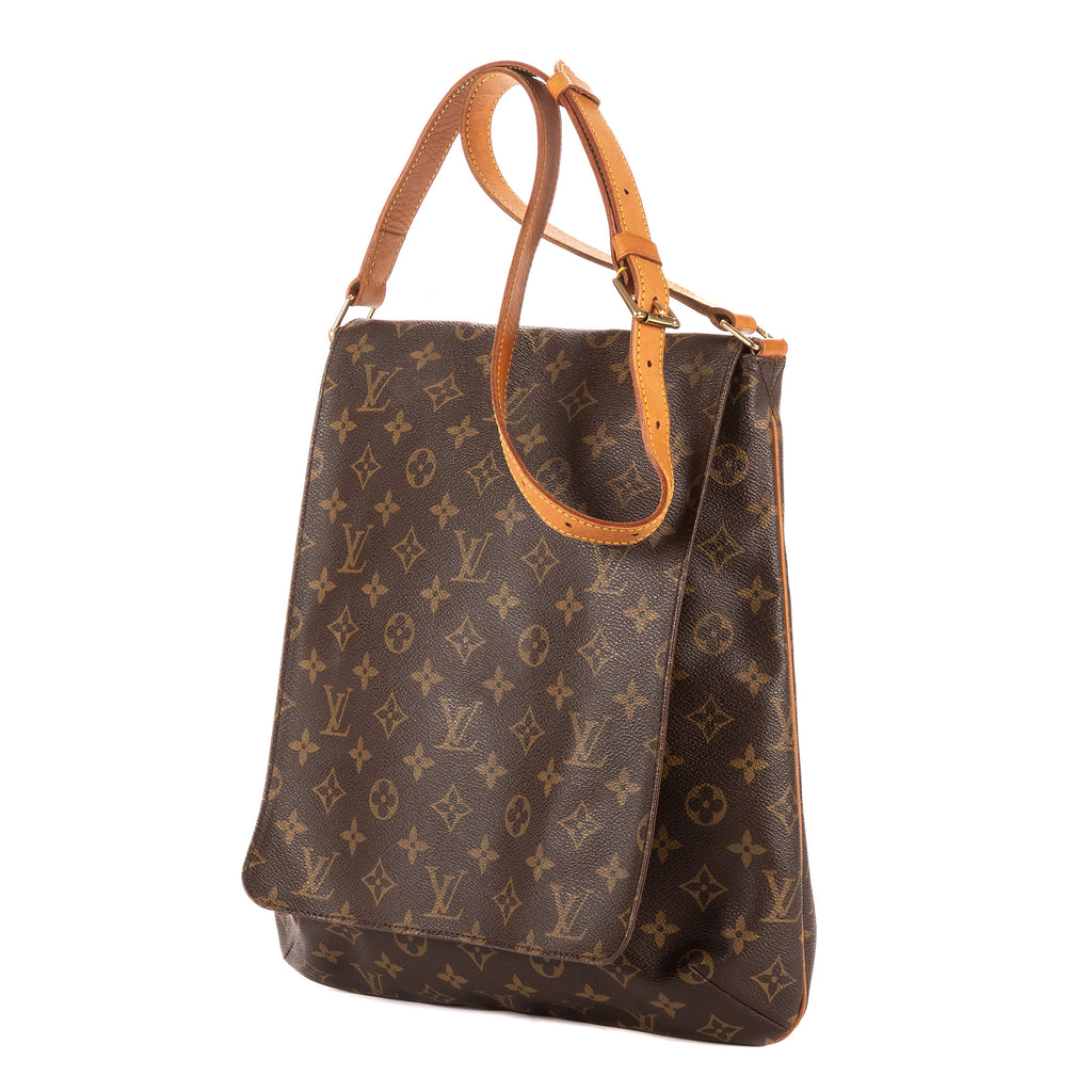 Bolso Bandolera Musette Salsa Correa Larga GM Lona Monogram Marrón