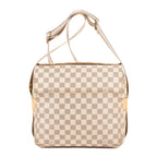 Shoulder Bag Naviglio White Damier Azur