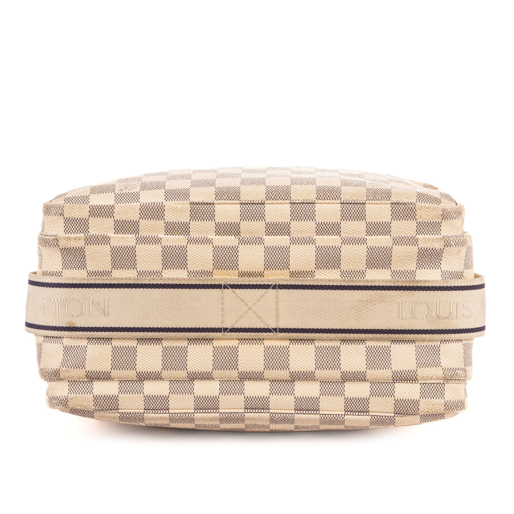 Shoulder Bag Naviglio White Damier Azur