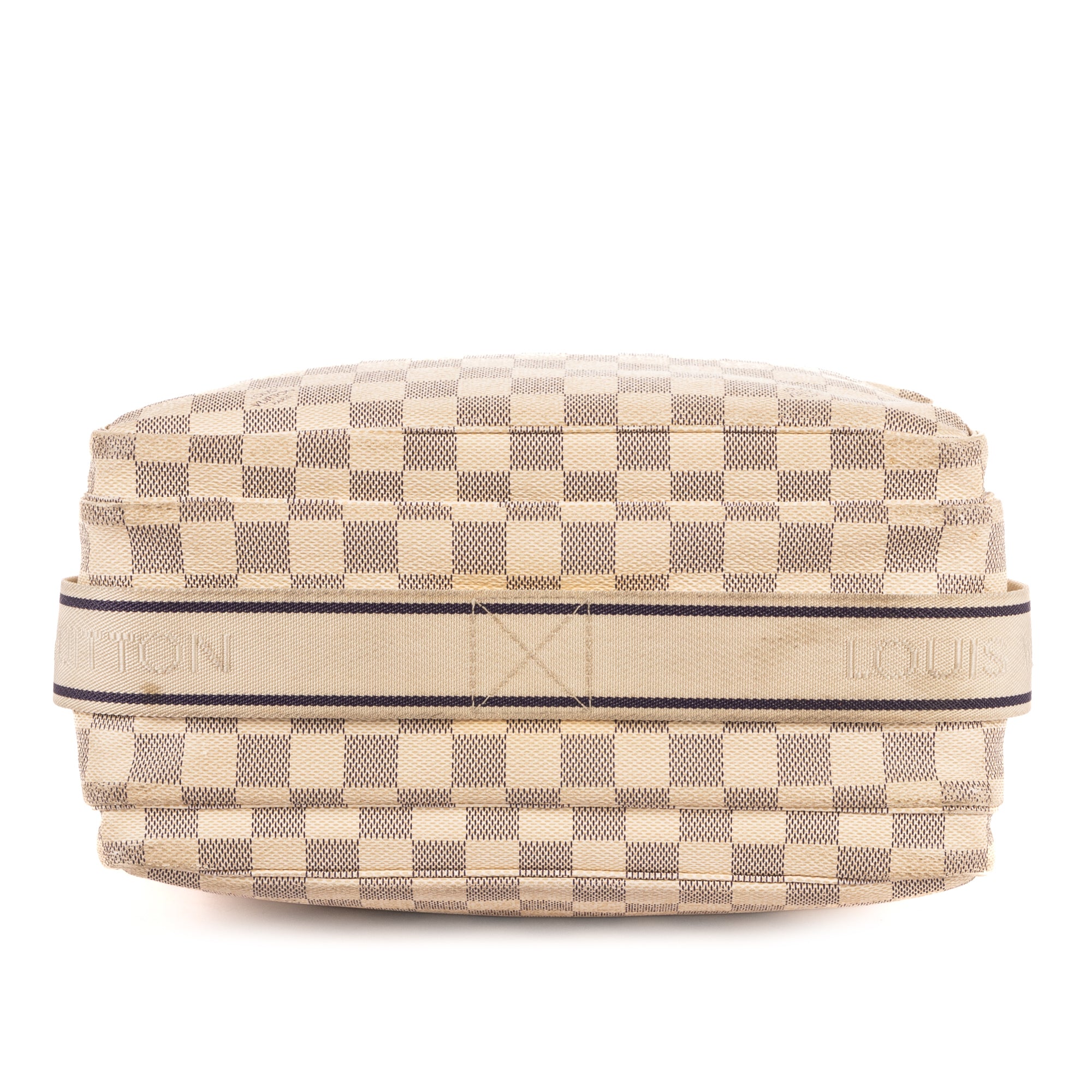 Shoulder Bag Naviglio White Damier Azur