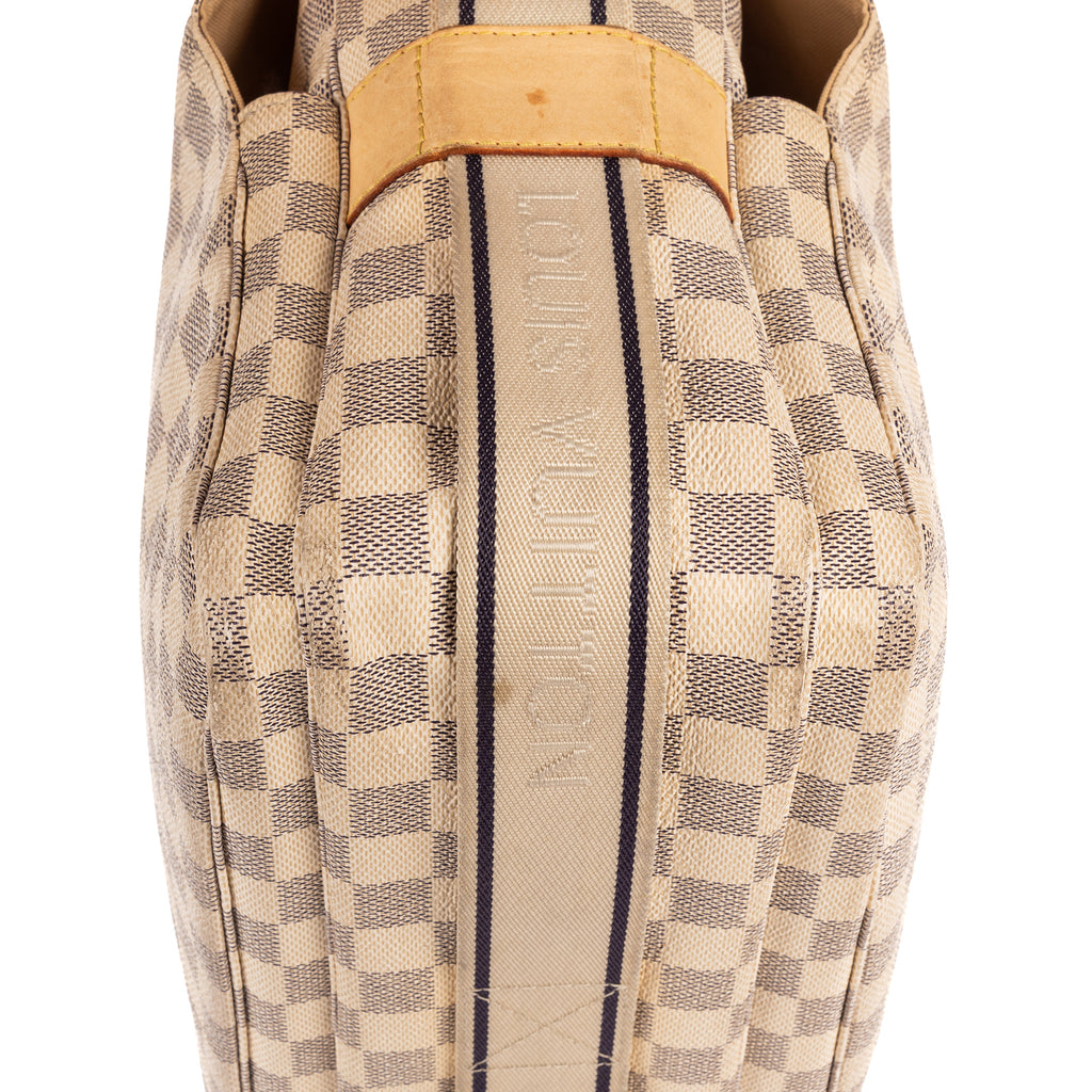 Shoulder Bag Naviglio White Damier Azur