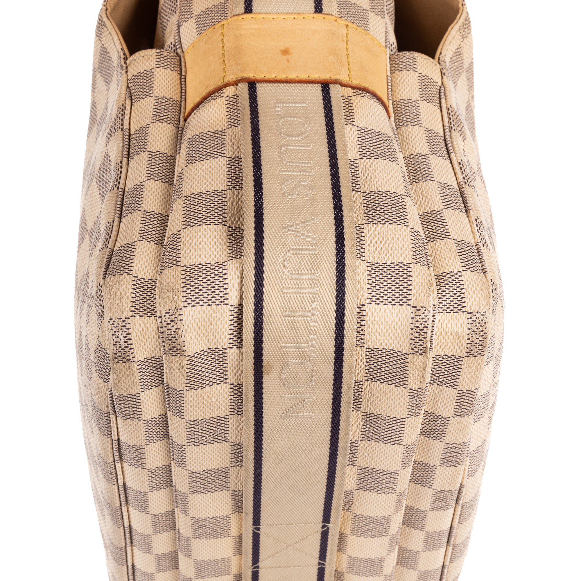 Shoulder Bag Naviglio White Damier Azur