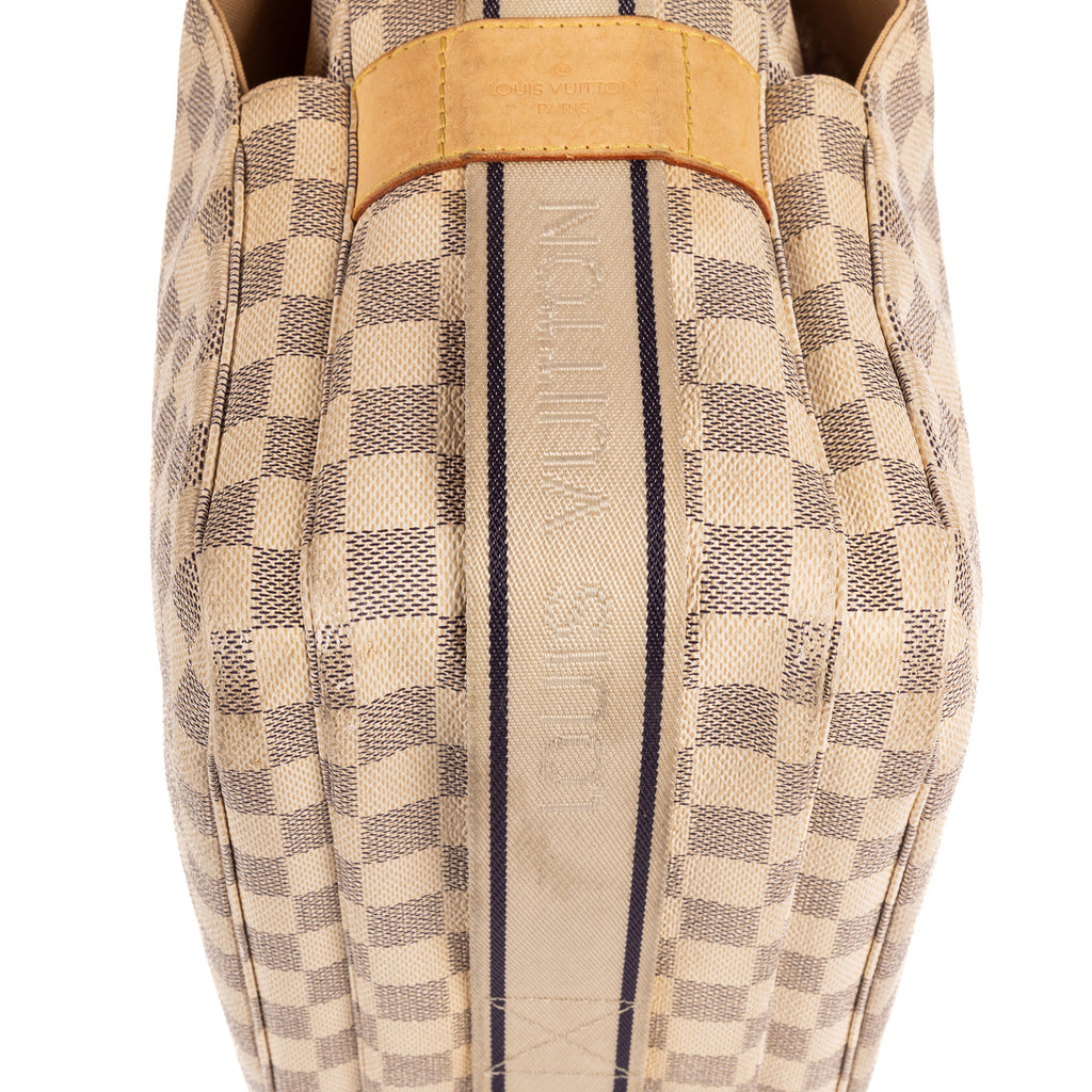 Shoulder Bag Naviglio White Damier Azur