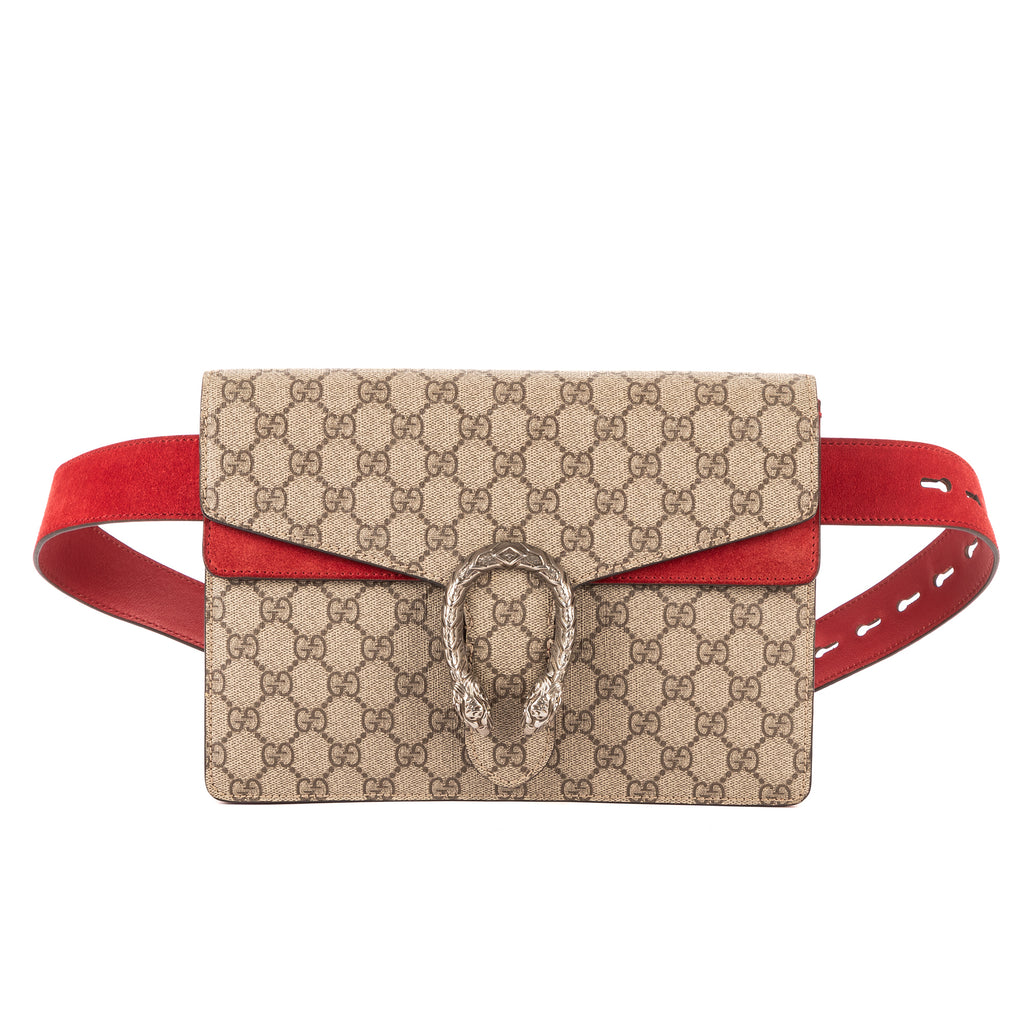 Riñonera Dionysus pequeña en lona revestida Supreme beige