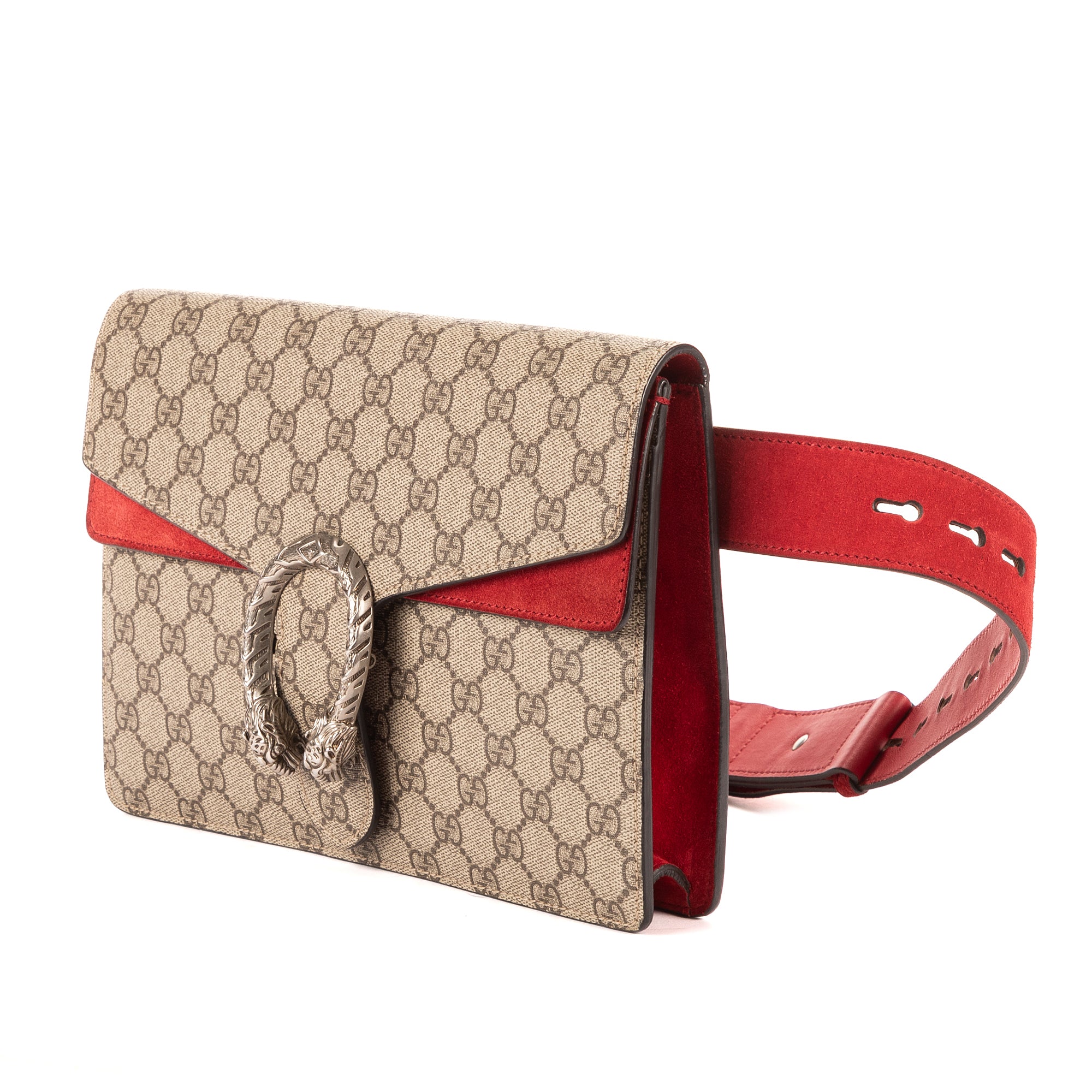Riñonera Dionysus pequeña en lona revestida Supreme beige