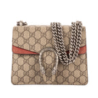 Bolso de Hombro Dionysus Mini Lona Revestida Supreme Beige/Piel Ante
