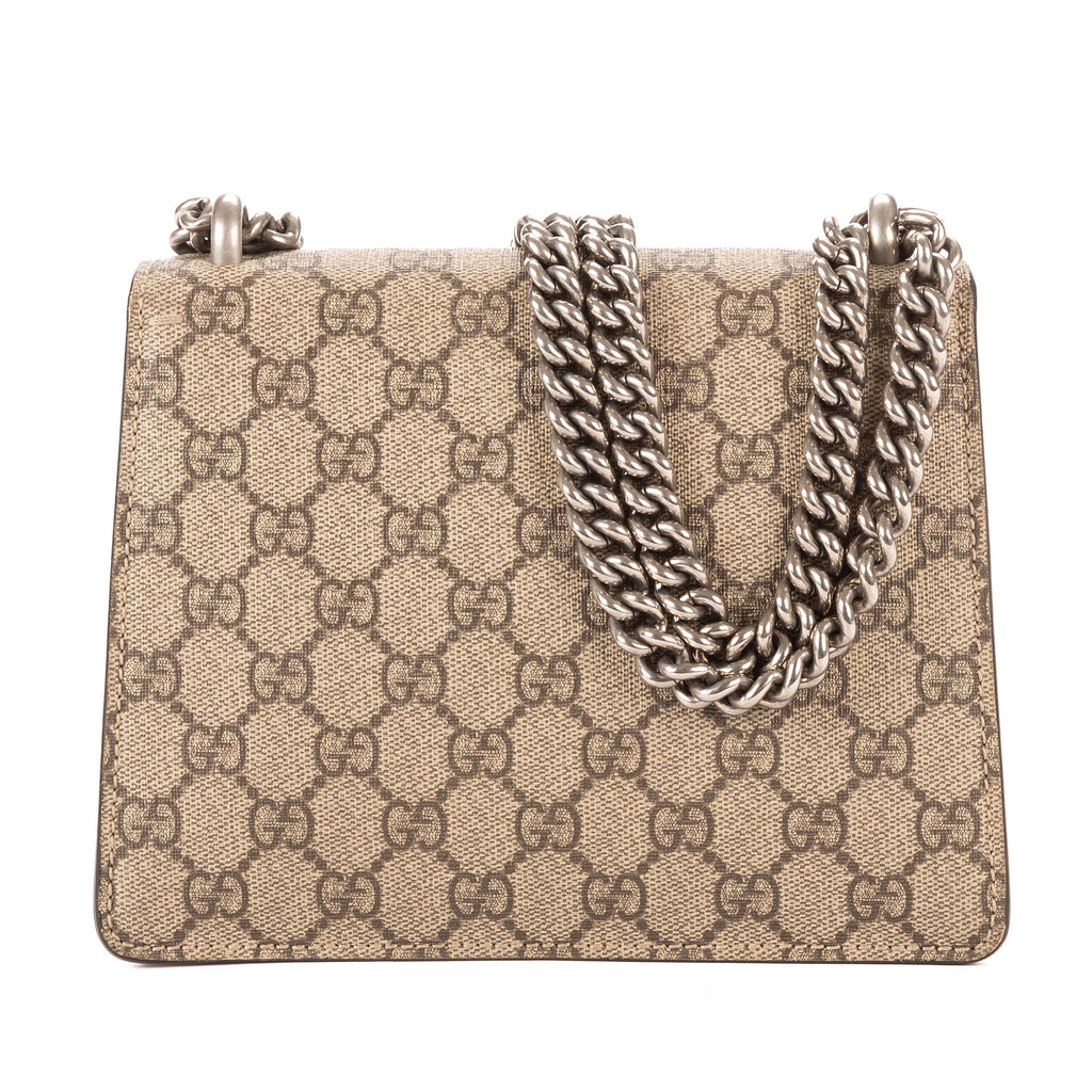 Bolso de Hombro Dionysus Mini Lona Revestida Supreme Beige/Piel Ante