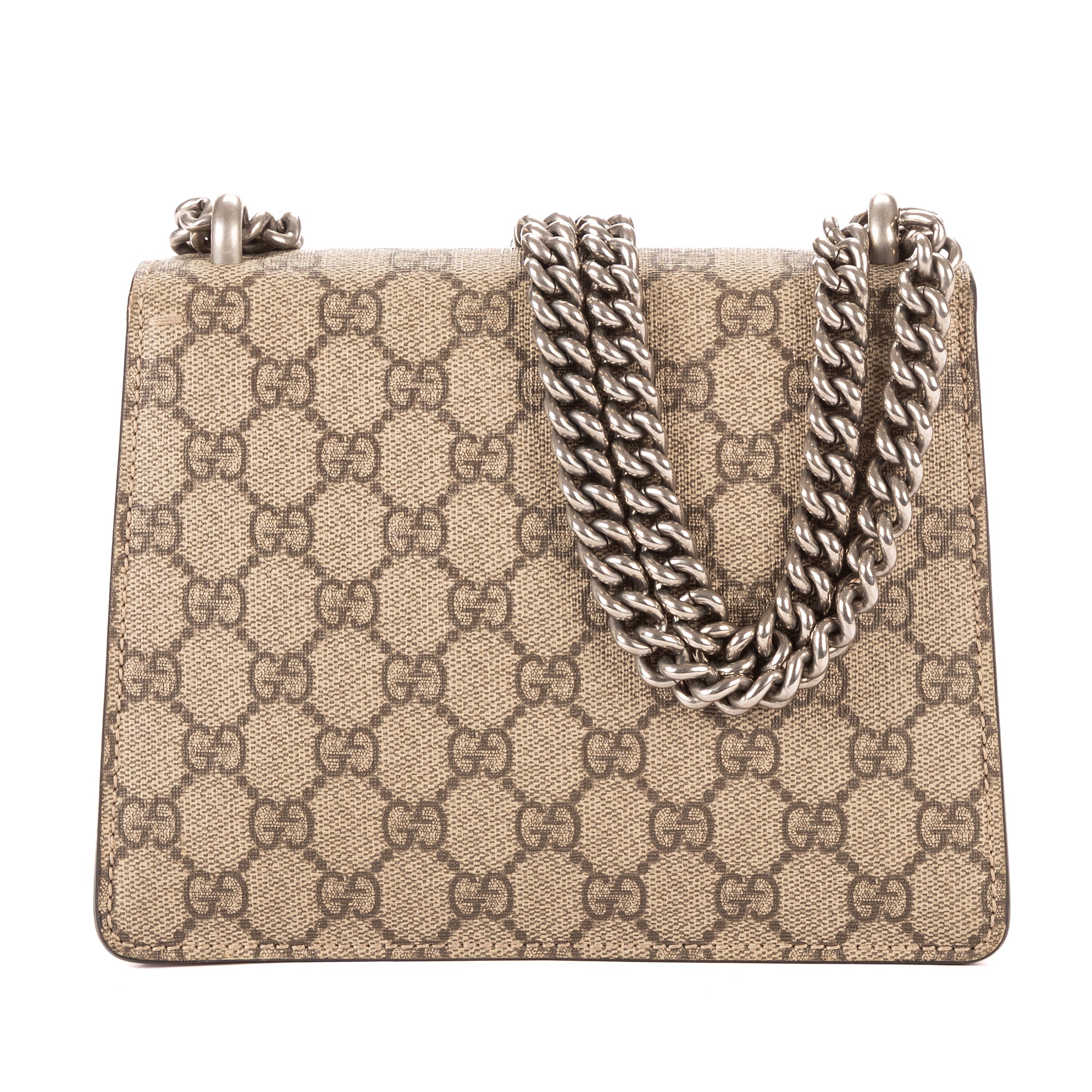 Bolso de Hombro Dionysus Mini Lona Revestida Supreme Beige/Piel Ante