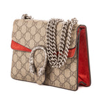 Bolso de Hombro Dionysus Mini Lona Revestida Beige Supreme/Piel de Ante