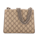 Bolso de Hombro Dionysus Mini Lona Revestida Beige Supreme/Piel de Ante