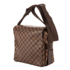 Bandolera Naviglio Damier Ebene Marrón Oscuro
