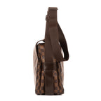 Bandolera Naviglio Damier Ebene Marrón Oscuro