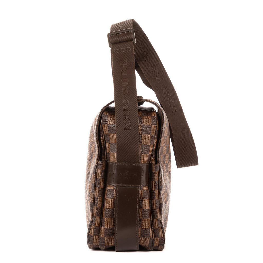 Bandolera Naviglio Damier Ebene Marrón Oscuro
