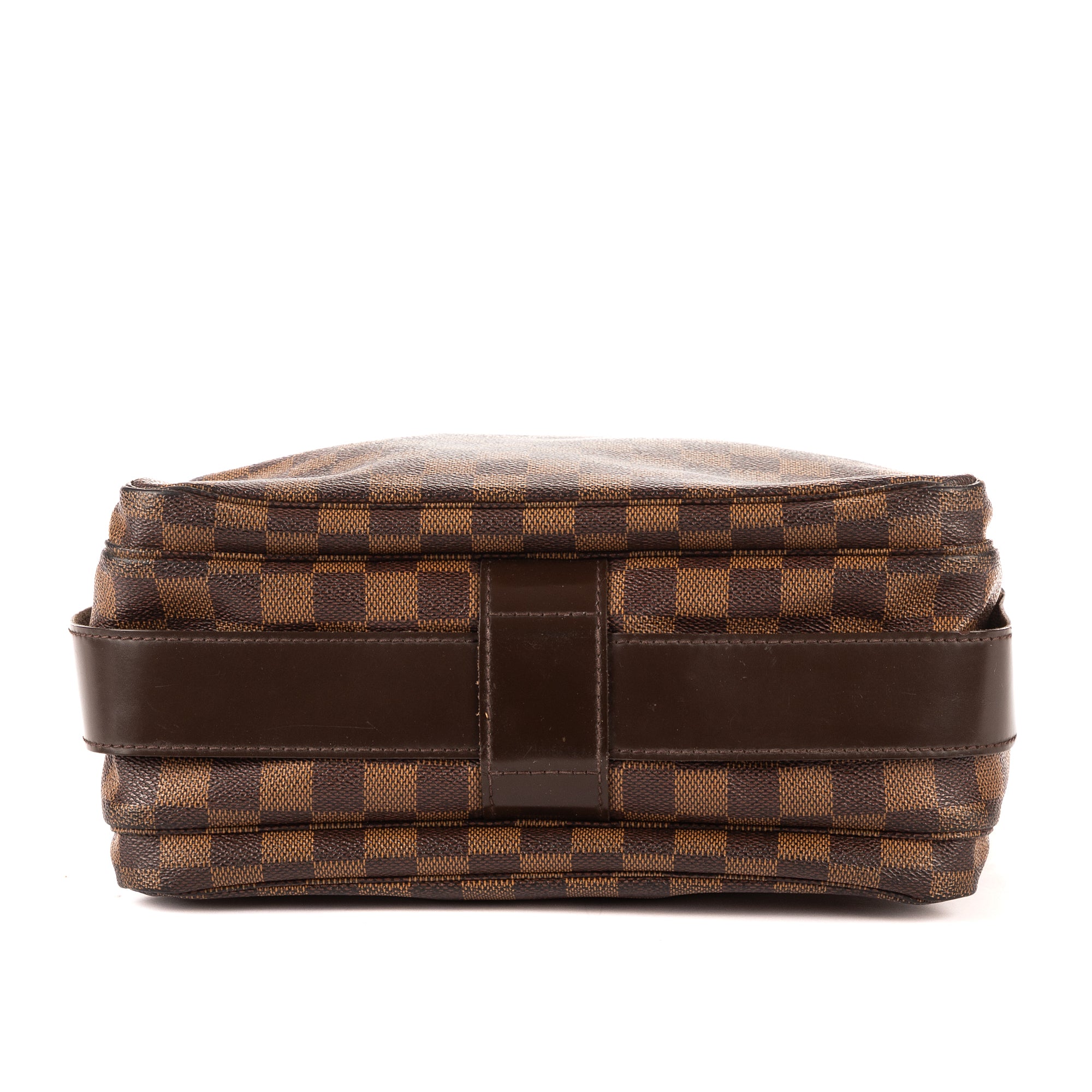 Bandolera Naviglio Damier Ebene Marrón Oscuro