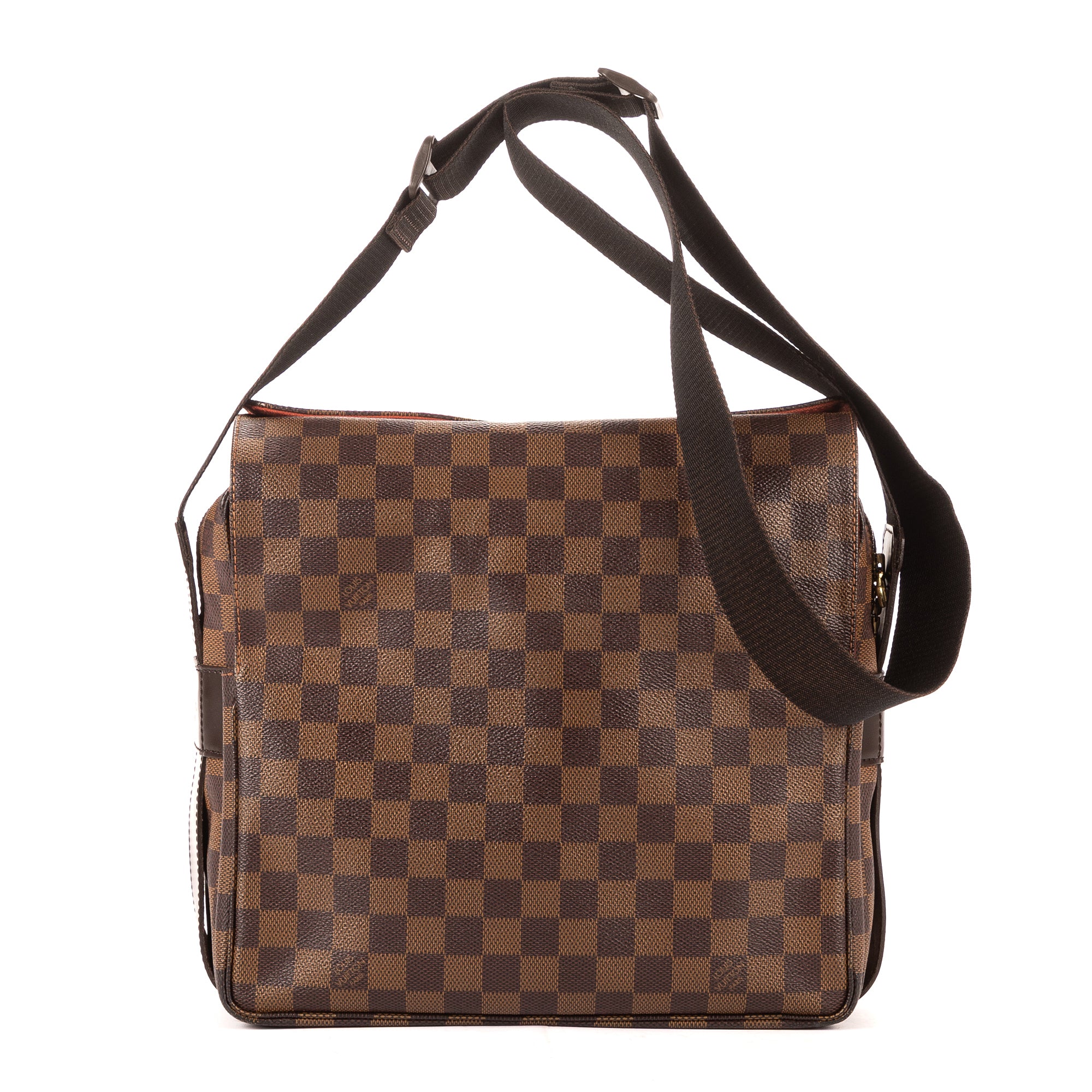 Shoulder Bag Naviglio Dark Brown Damier Ebene