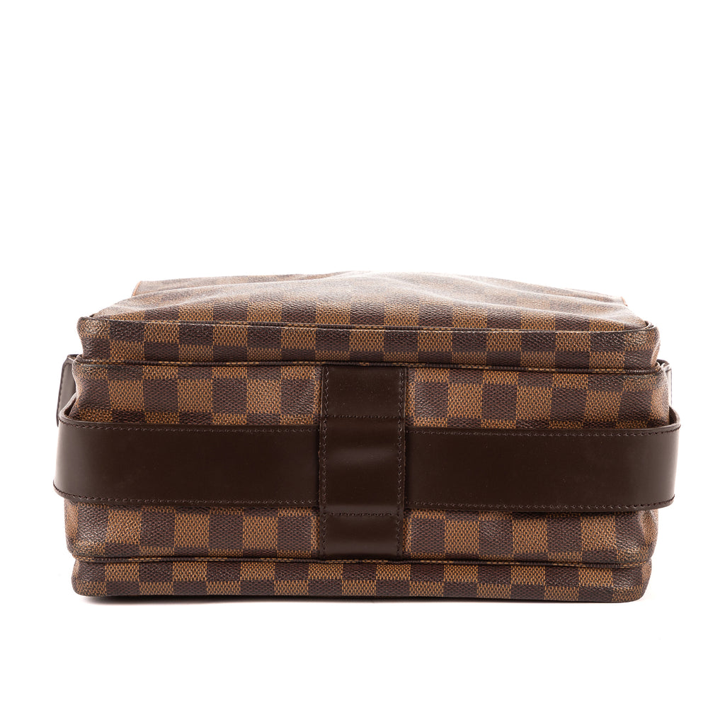Shoulder Bag Naviglio Dark Brown Damier Ebene