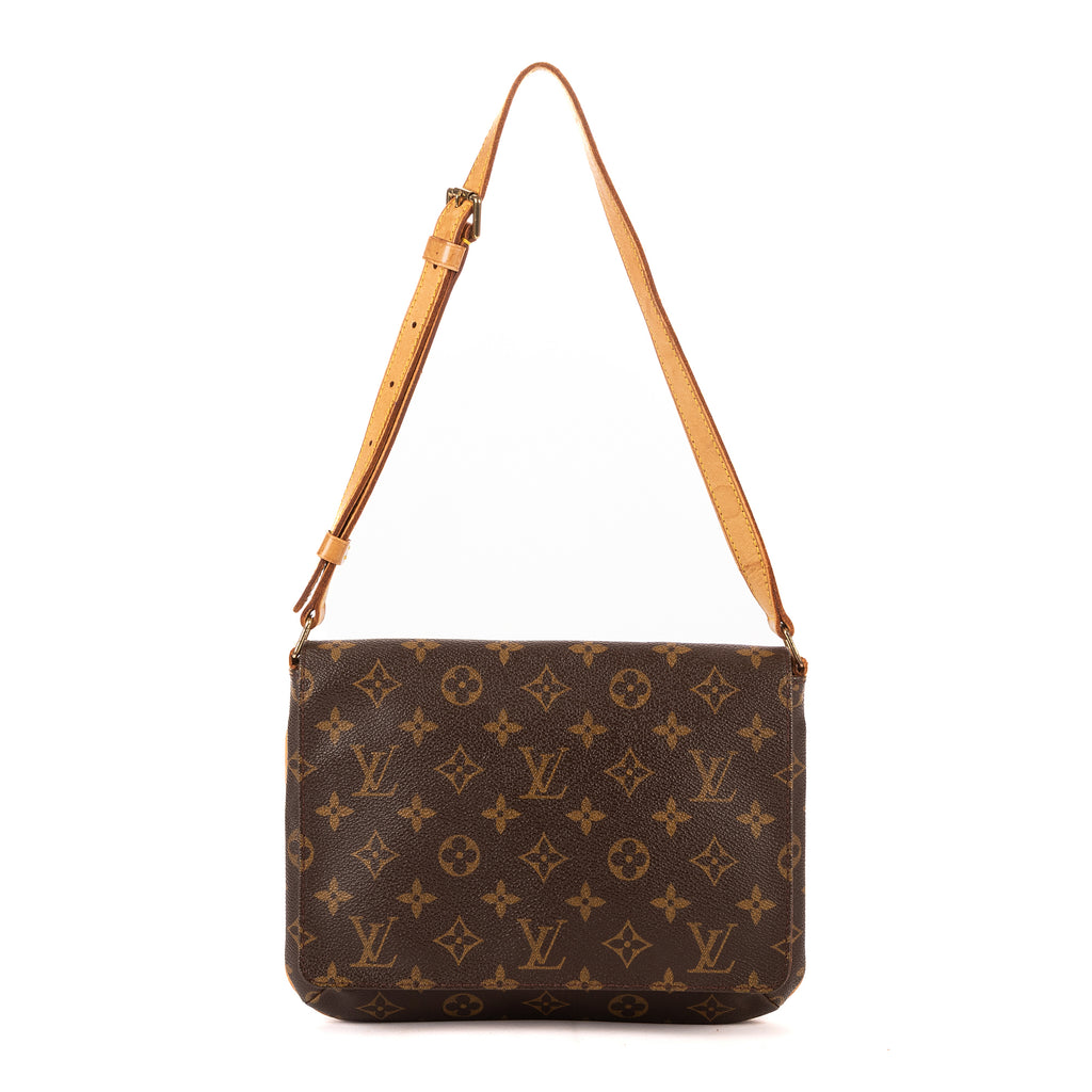 Bolso de hombro Musette Tango Lona Monogram Marrón